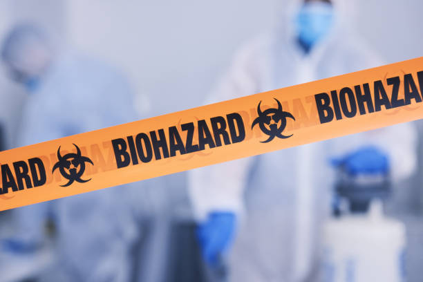 Professional Biohazard Cleanup technician working in Middleboro, MA